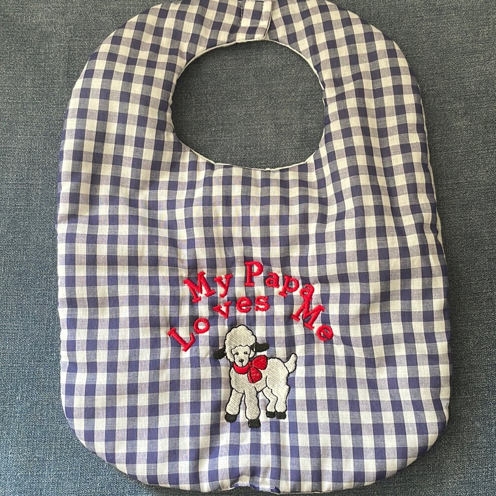 My papa loves me bib